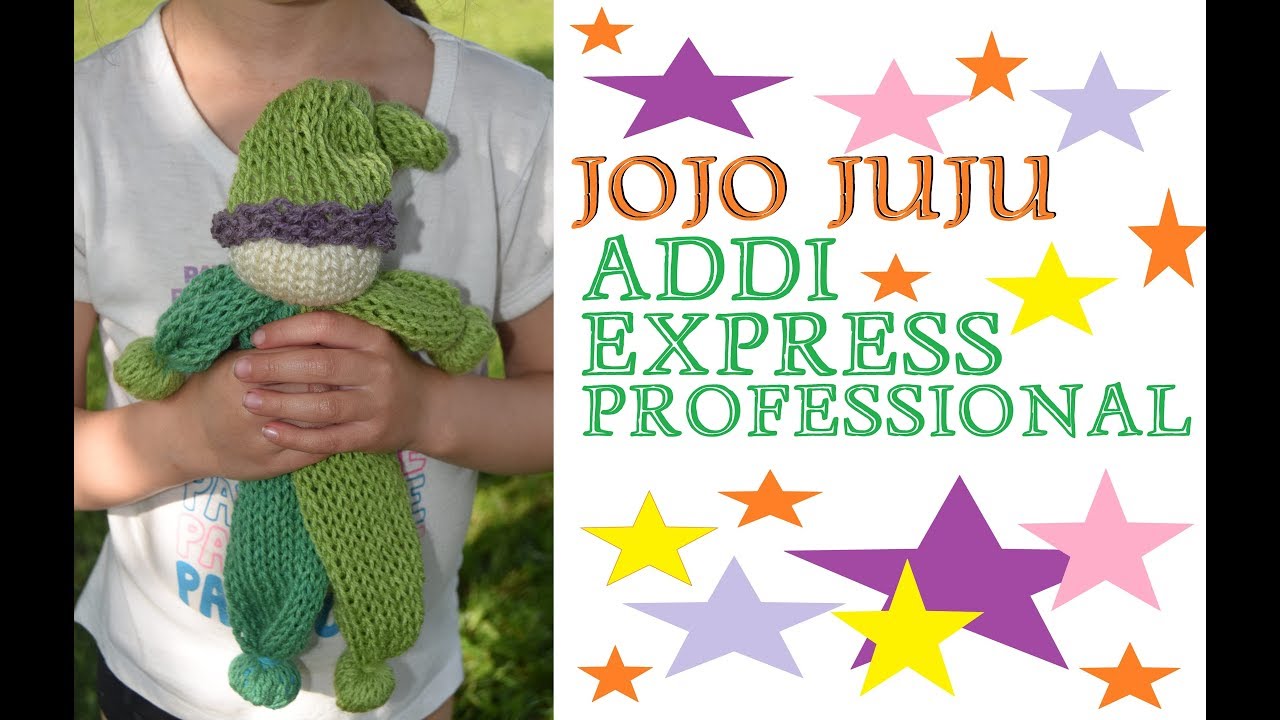(ADDI EXPRESS PROFESSIONAL) CLOWN WITH SCRAP YARN (BEGINNER SAFE PROJECT) (2019)