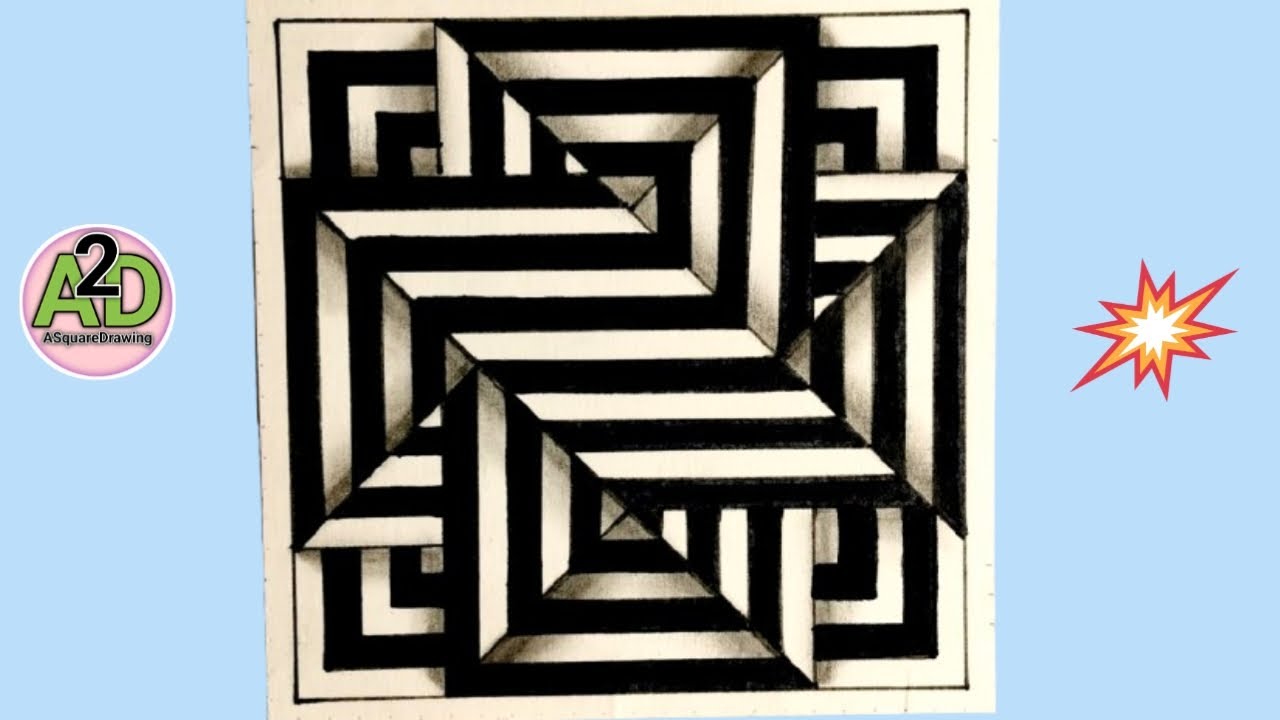 Illusion Drawing Tutorial-8 | Illusion Art | Illusion Drawing Ideas💡