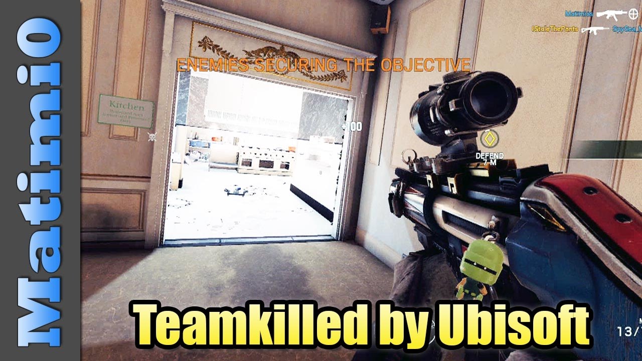 Teamkilled by Ubisoft Developer - Rainbow Six Siege