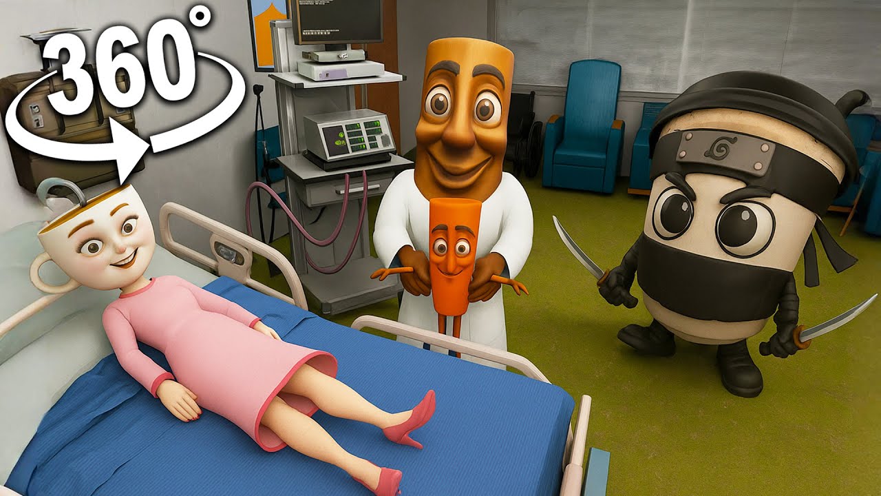 360° — Капучина родила ребёнка… Но это НЕ ребёнок-убийца! | VR 8K