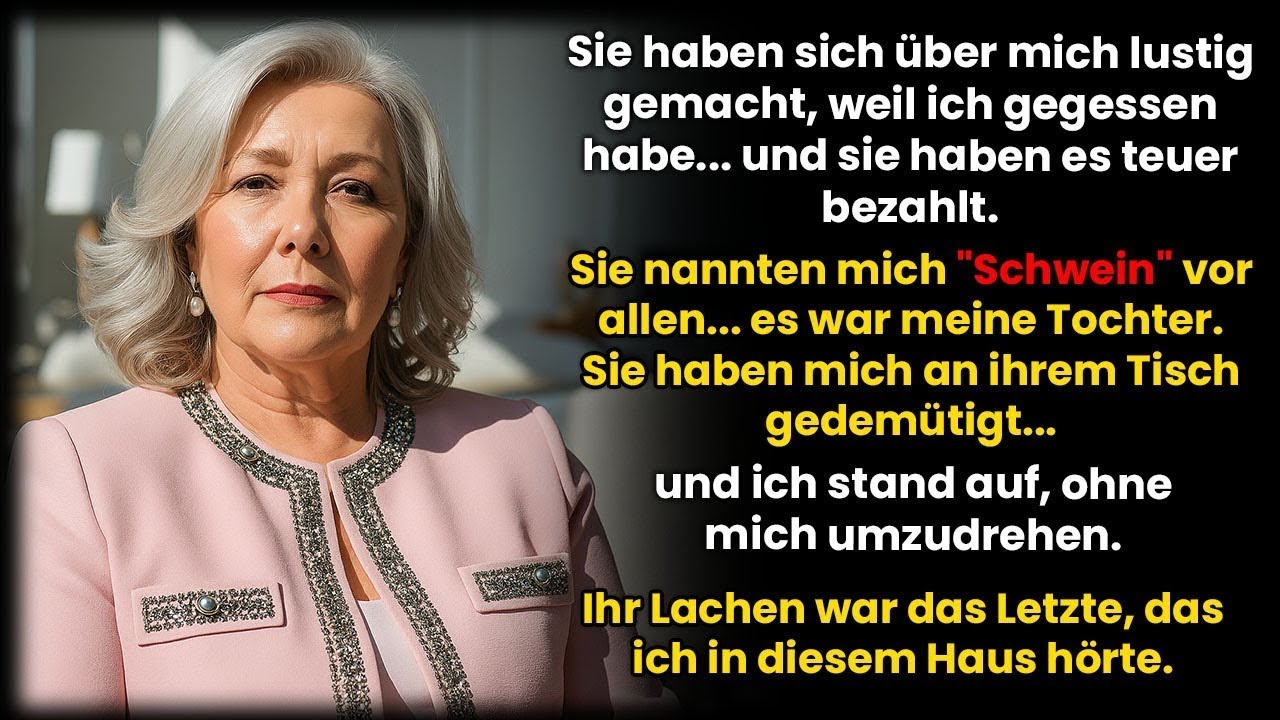 „Du isst wie ein Schwein!“, schrie meine Tochter –also zeigte ich ihr, wer hier wirklich Anstand hat