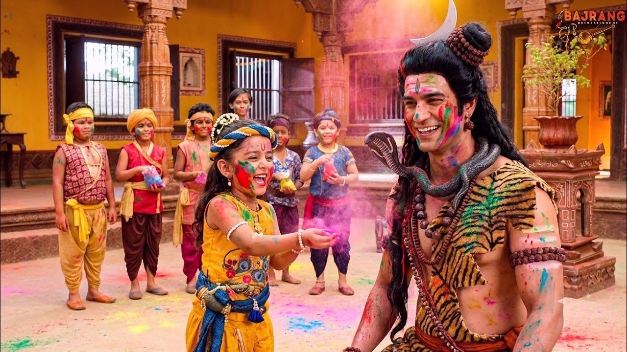 बाल कान्हा संग होली खेलने वृन्दावन पहुंचे भोलेनाथ | यशोमती मईया के नंदलाला | Shree Krishan Leela