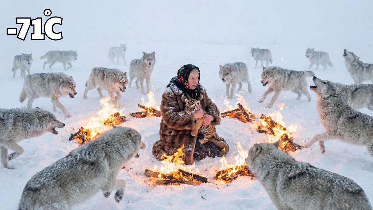 90 Year Old Widow Rescues a Tiger Cub Surrounded by Wolves | –71°C Survival in the Taiga