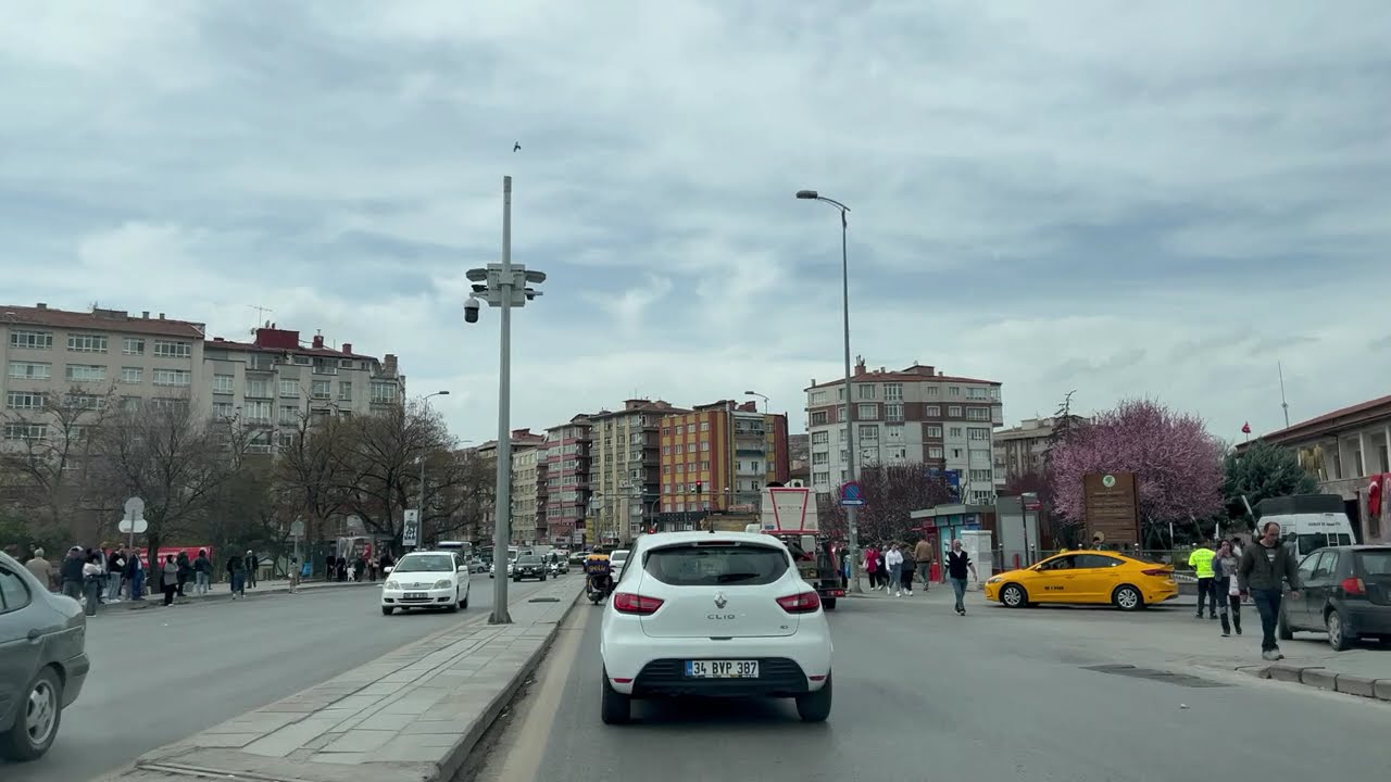 Talatpaşa Bulvarı ve Atatürk Bulvarı Ankara Türkiye 4K