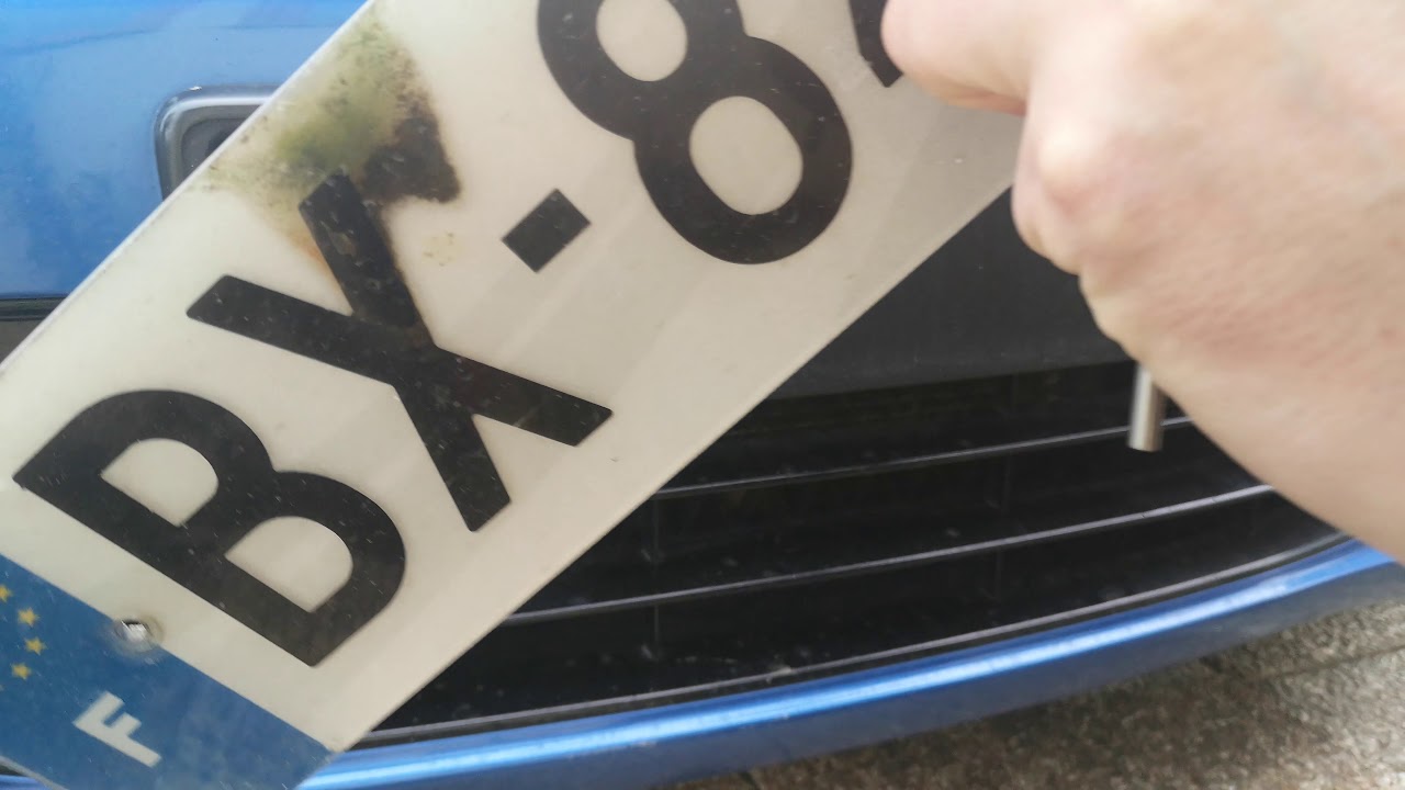 Tutorial comment defaire et poser des plaques d immatriculation