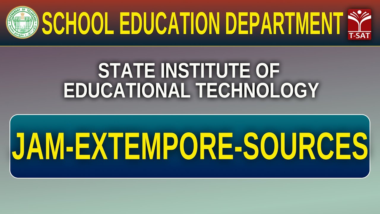 Public Speaking Skills - JAM - Extempore - Sources |  SIET (State Institute Of Educational Tech.)