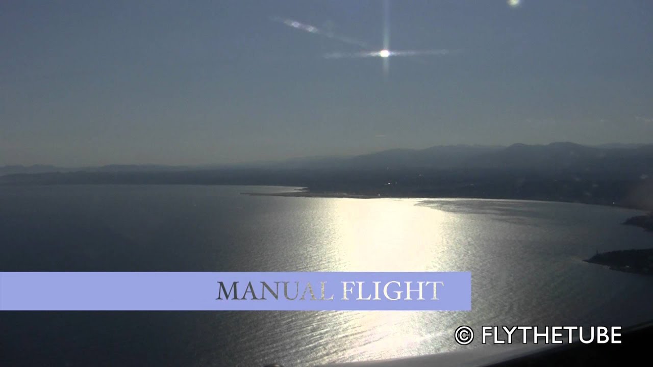 VOR B Approach to  RWY 22R, Nice (LFMN, NCE) Airport, HD Cockpit View