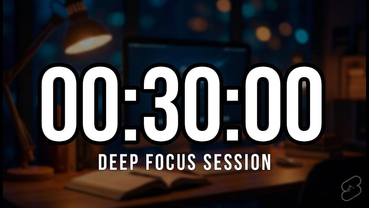 The Ultimate 30-Minute Focus Clock | Dark Mode