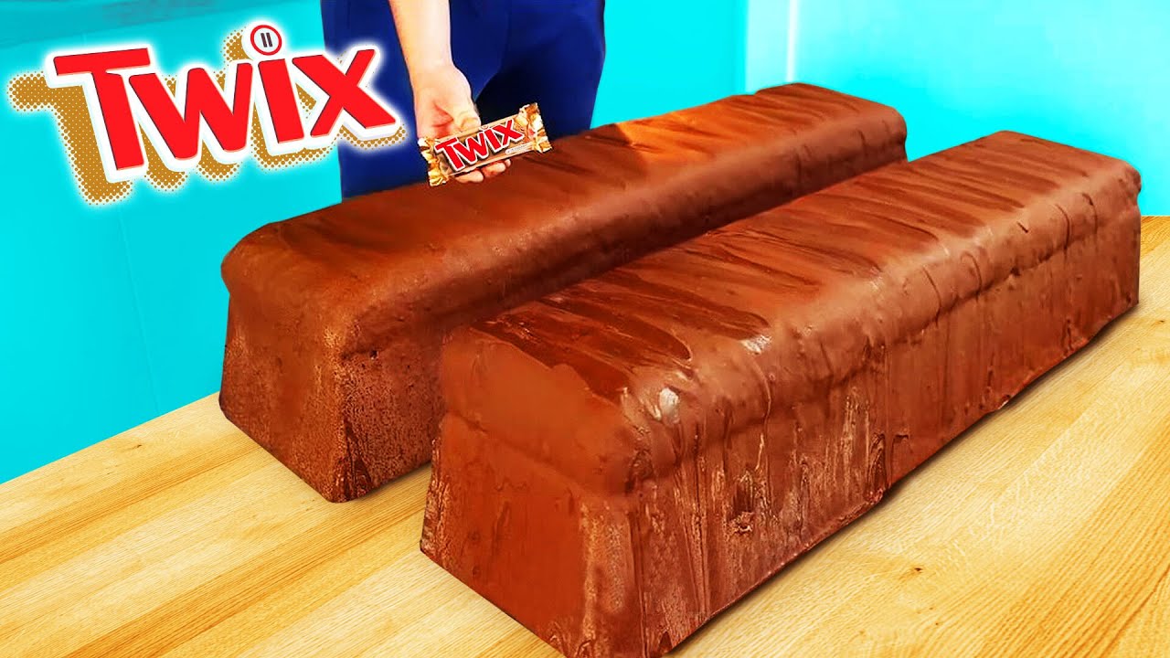 Twix Gigante | Cómo hacer el Twix de bricolaje más grande del mundo por VANZAI