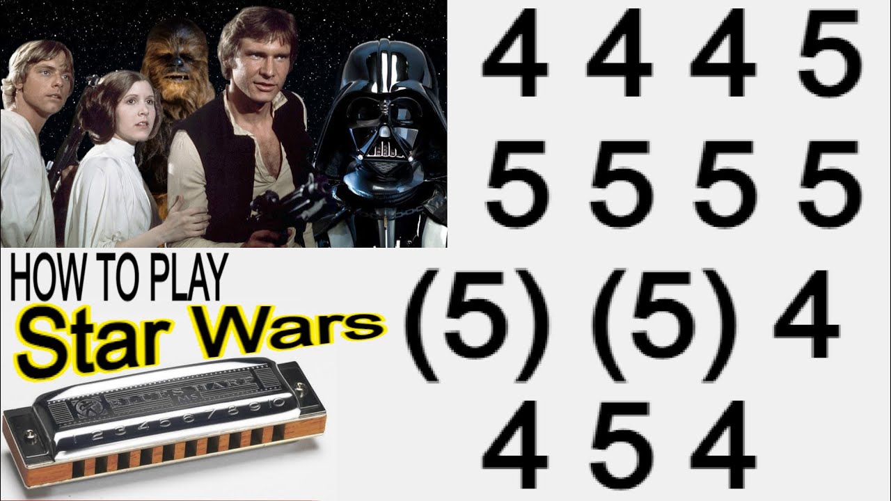 STAR WARS THEME HARMONICA ( C DIATONIC ), ARMÓNICA C, BLUES HARP C, GAITA DE BOCA C, MUNDHARMONIKA C