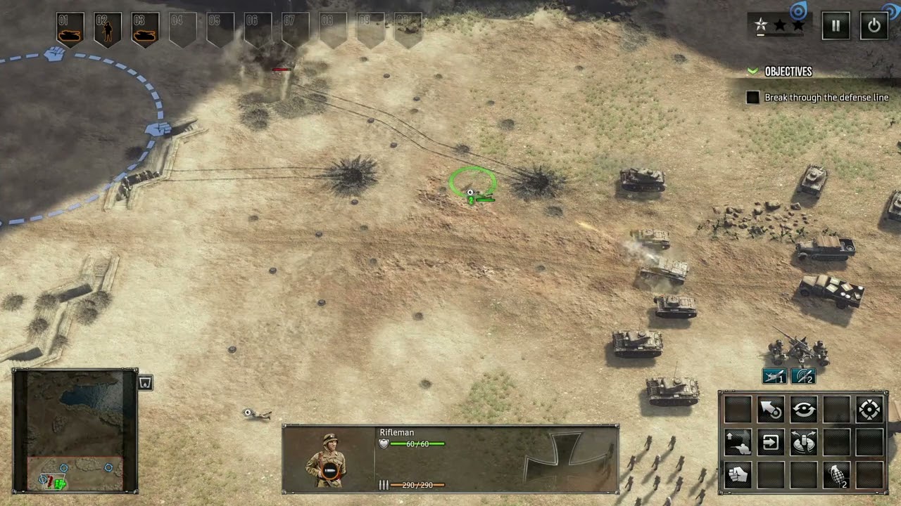 Sudden Strike 4 - Africa Desert War - Axis Campaign - 2. Battle of Tobruk (No commentary)