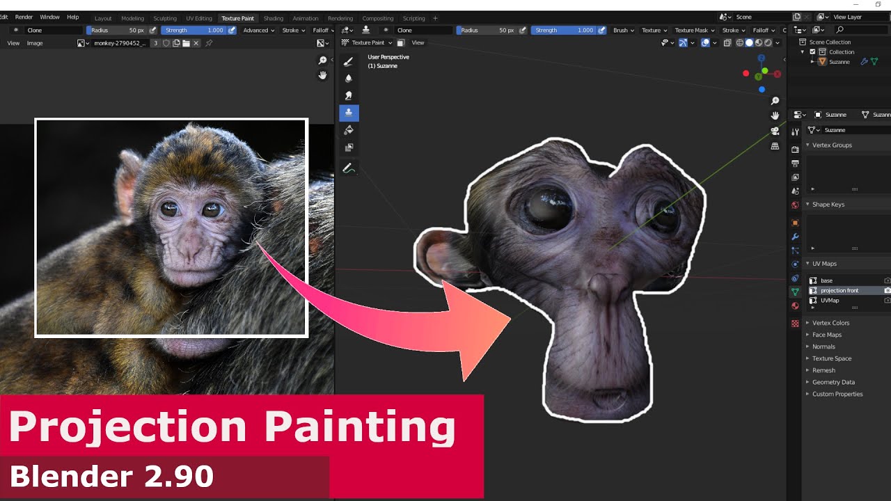 Проекционная живопись в Blender 2.90 | Учебное пособие