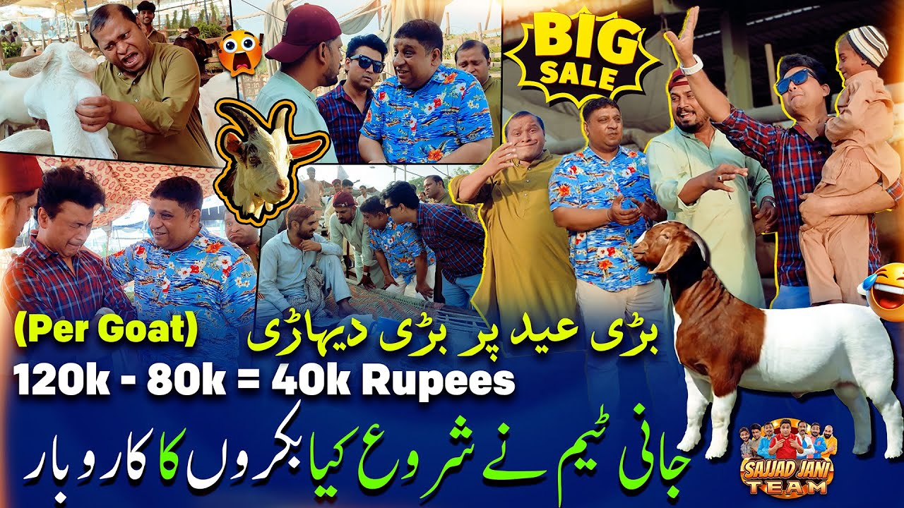 Sajjad Jani Team Ne Kiya Bakron Ka Karobar 🐐 🤑 | 𝗘𝗶𝗱 𝘂𝗹 𝗔𝗱𝗵𝗮 𝗦𝗽𝗲𝗰𝗶𝗮𝗹 𝟮𝟬𝟮𝟱 ✨