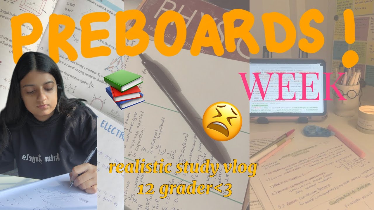 PRE-BOARDS WEEK STUDY VLOG🌟TURNED 18🥳 #class12th #exam #boards 