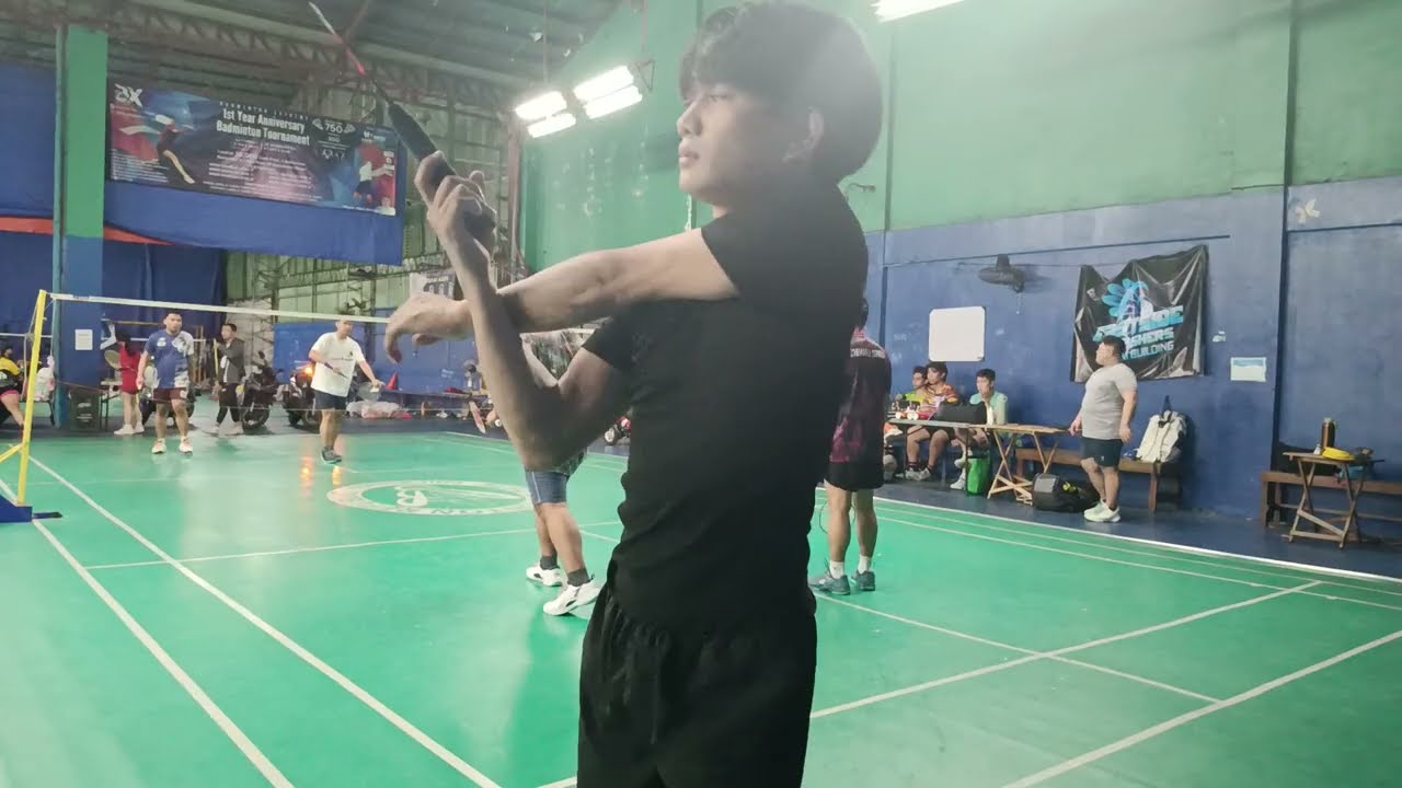 Badminton Doubles Queueing in JB Badminton Court Taytay 