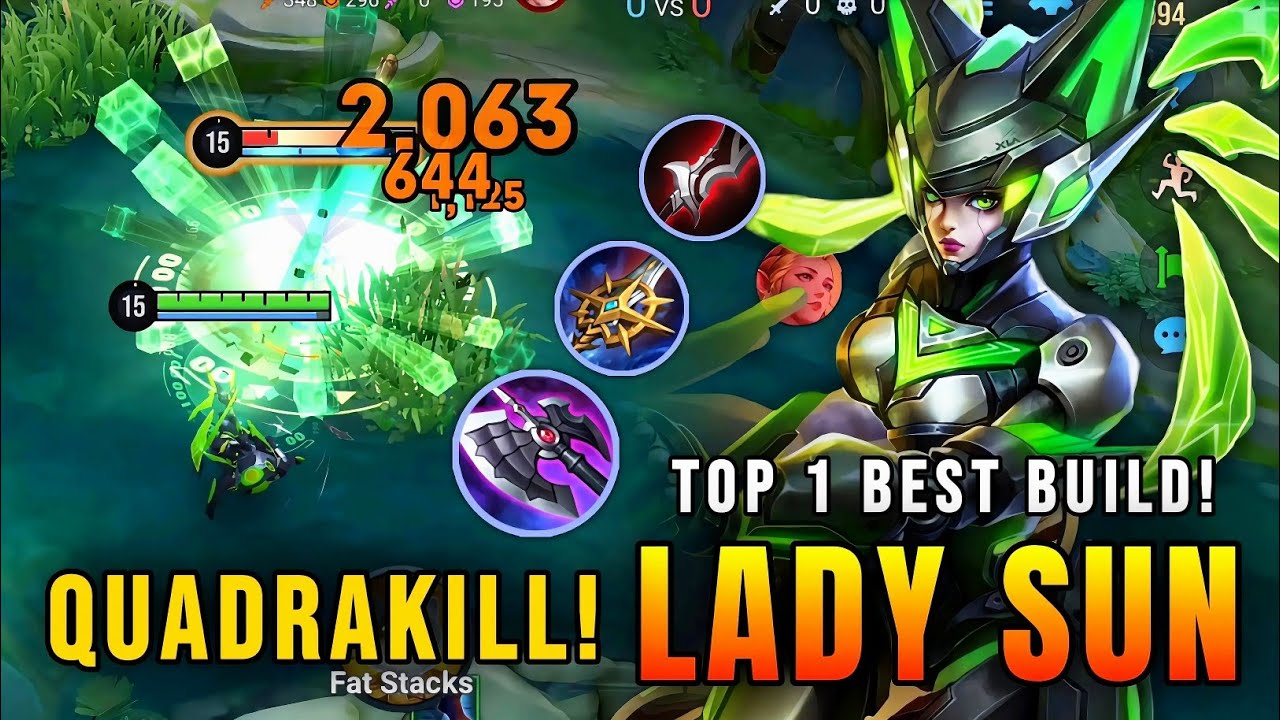 QUADRAKILL!! Insane Lady Sun &ndash; Legendarna rozgrywka &ndash; Top 1 &ndash; Najlepsza konfiguracja na cześć kr&oacute;l&oacute;w