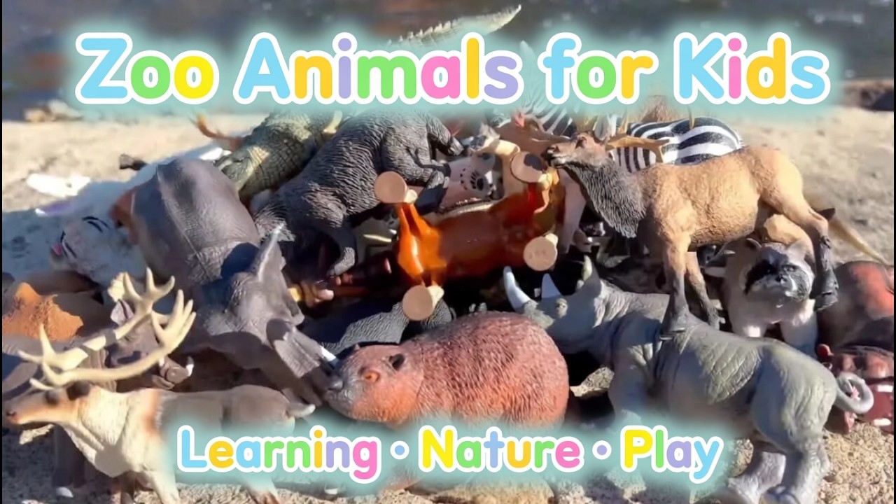 30+ Wild Zoo Animal Toys! 🐘🦁 Massive Animal Collection & Learning Names for Kids & Toddlers!