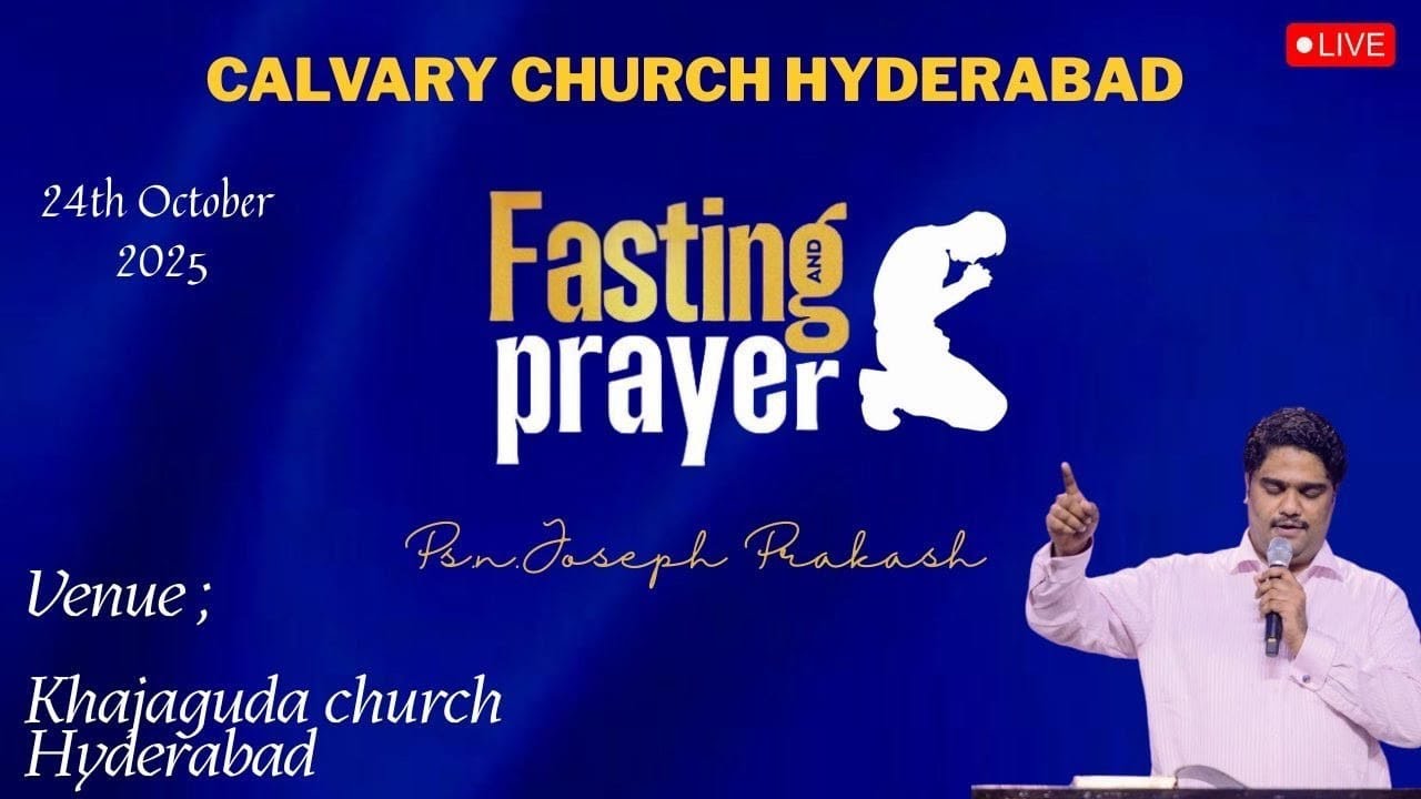 Fasting Prayer I Live From Hyderabad | N Joseph Prakash |24th October  2025