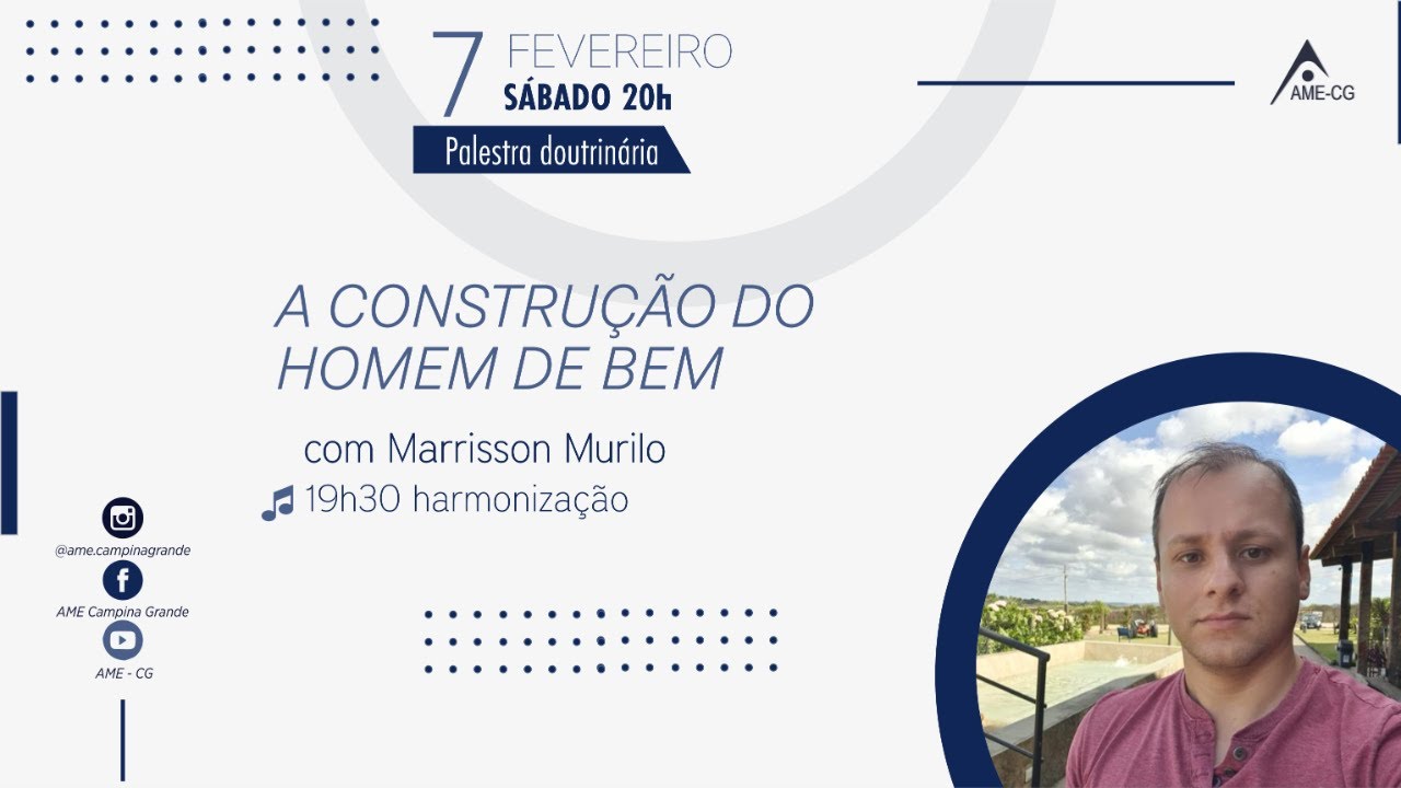 A CONSTRU&Ccedil;&Atilde;O DO HOMEM DE BEM, com Marrisson Murilo