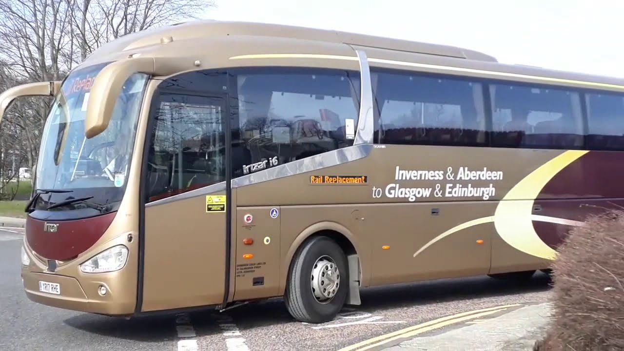Rail Replacement Coaches at Kirkcaldy Rail Station 07/03/2021
