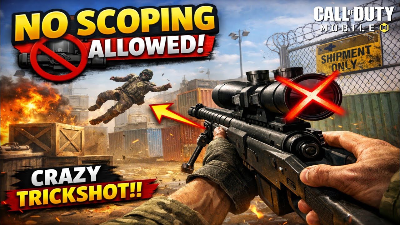 No Scope Only Sniper Challenge (I Struggled 😭)