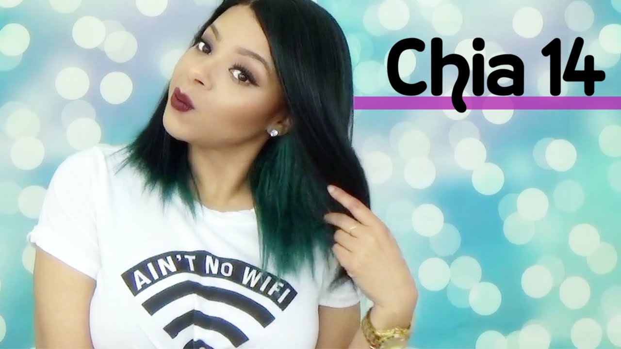 CHIA 14 Zury Sis PreTweezed Swiss Lace Front Wig | Teal Green | HairToBeauty