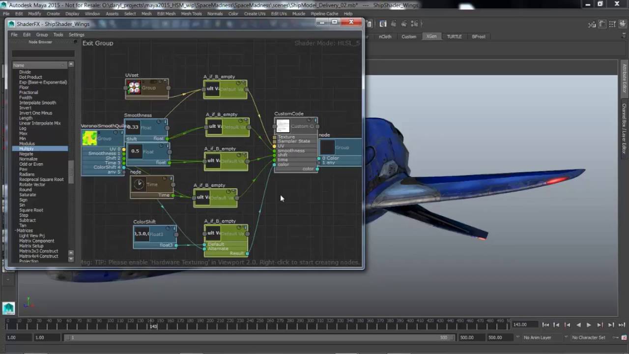 Autodesk Maya - shaderfx video