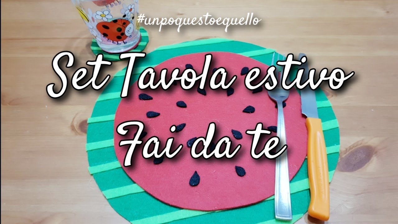 SET TAVOLA ESTIVO 🍉 #diy #homedecor