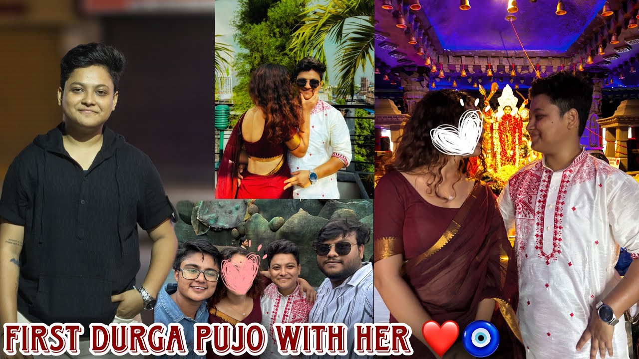 First Durga Pujo with her ❤️🧿 @tomqueen 