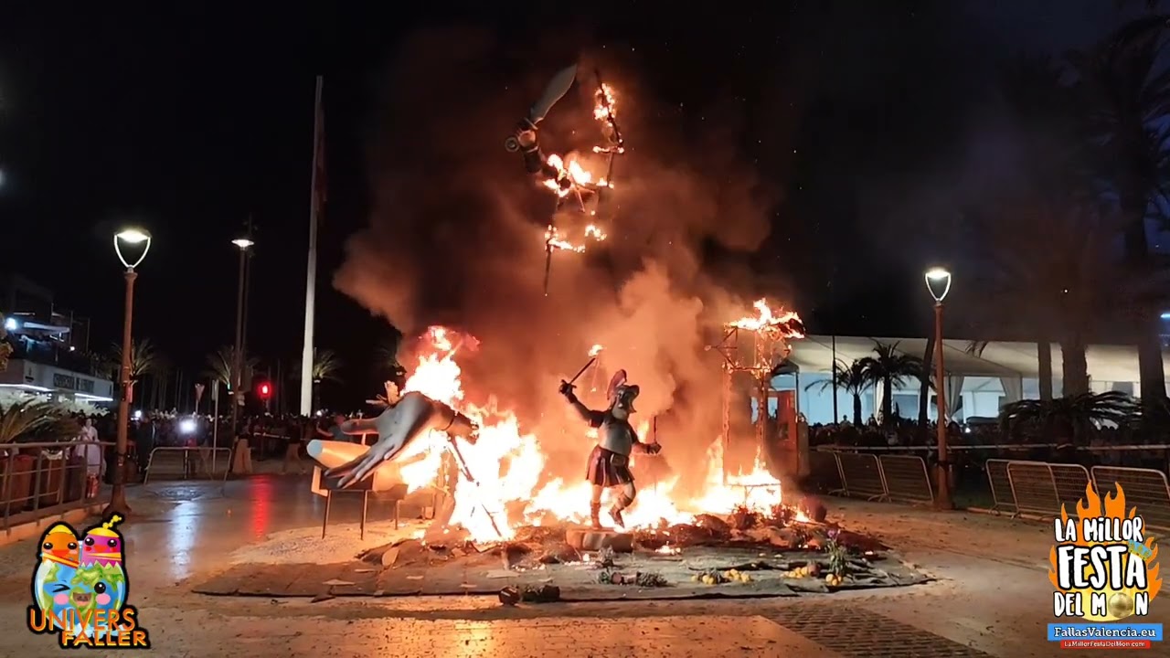 Cremà Falla Cartagena Con Fallers Pel Mon 2025