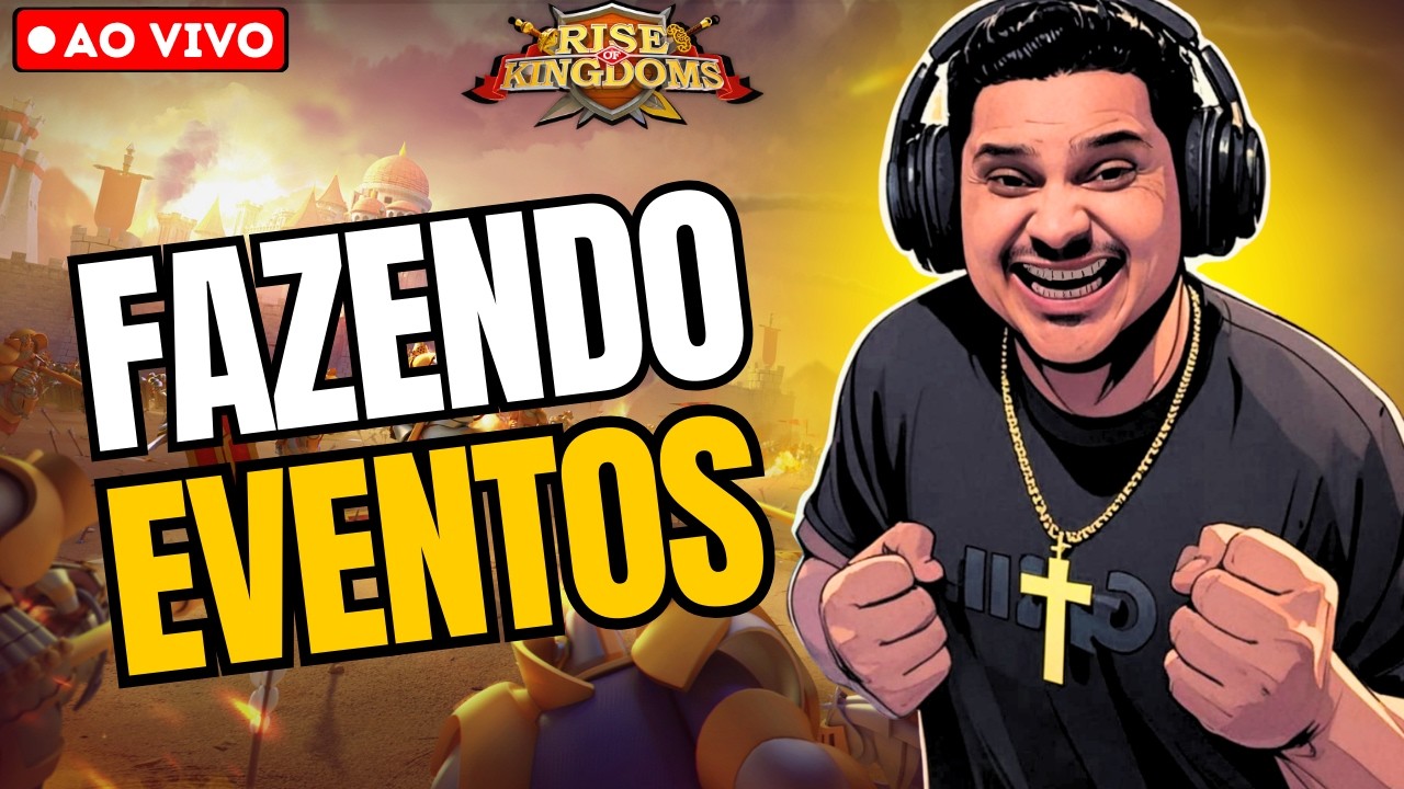 🟡LIVE | MAIS QUE GEMAS + REINO DOURADO KD#3695 | Rise of Kingdoms