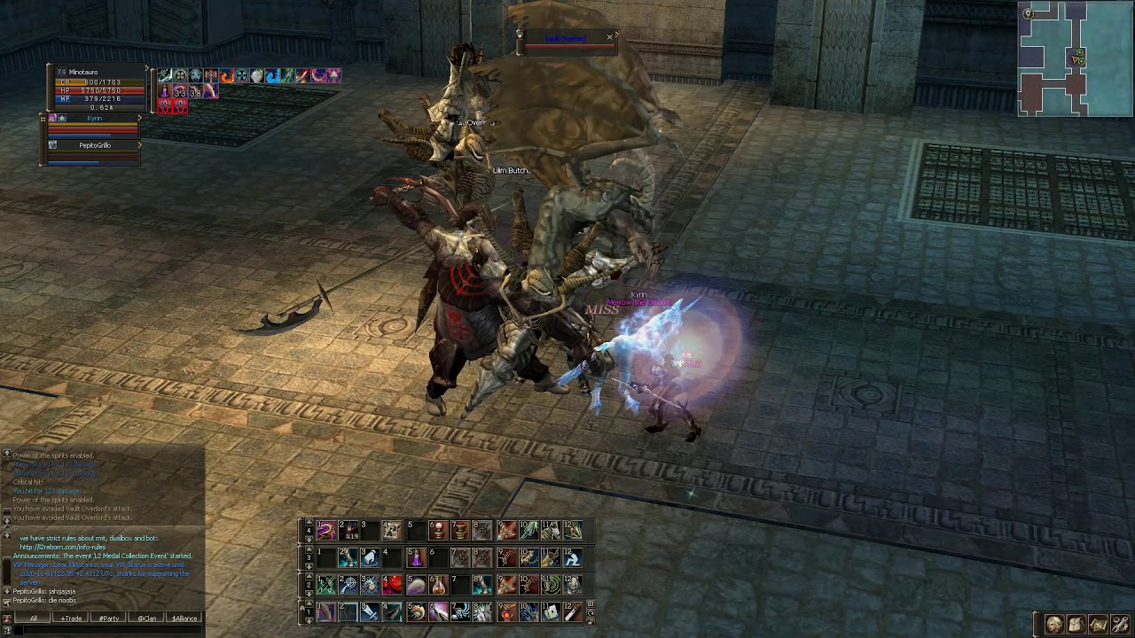 L2 Reborn 1x PVP - Minotauro - dagger adventurer treasure hunter Lineage 2