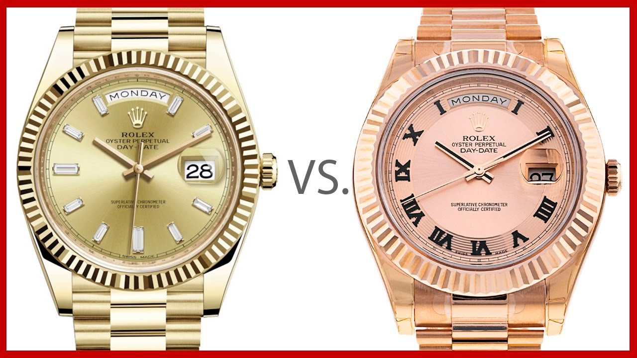 ▶Сравнение новых и старых моделей Rolex Day-Date 40 (228238 против 218235 или 218238)