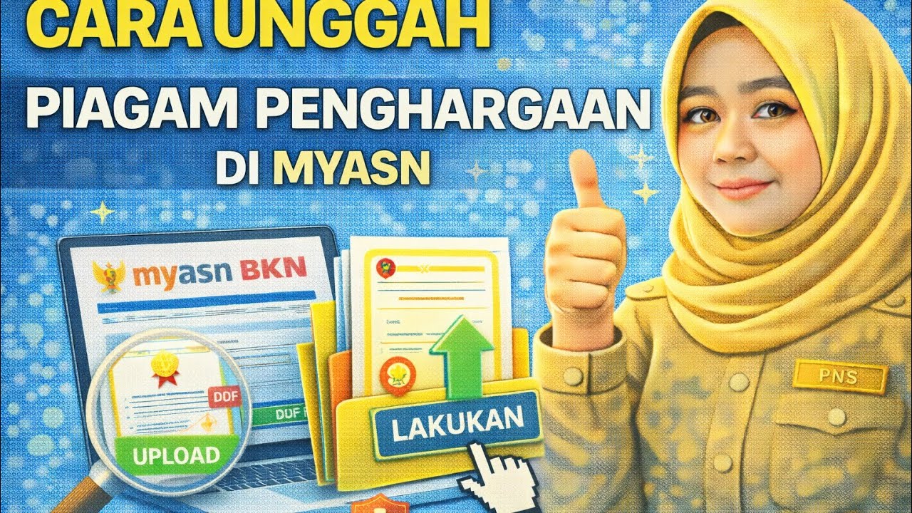 CARA UNGGAH PIAGAM PENGHARGAAN DI MYASN #ekinerja #myasn 