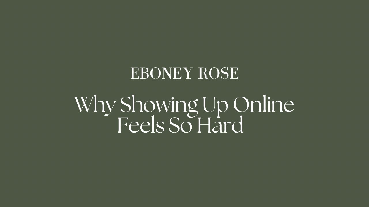 Why Showing Up Online Feels So Hard
