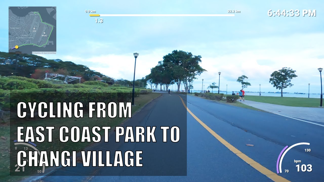 East Coast Park to Changi Village via Park Connector Network (PCN) | 22km | Singapore Cycling Routes
