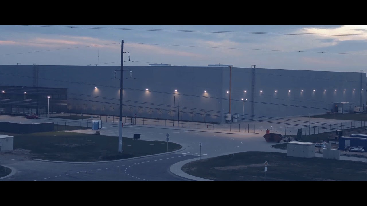 Rhenus Logistics warehouse building in Vilnius Time Lapse