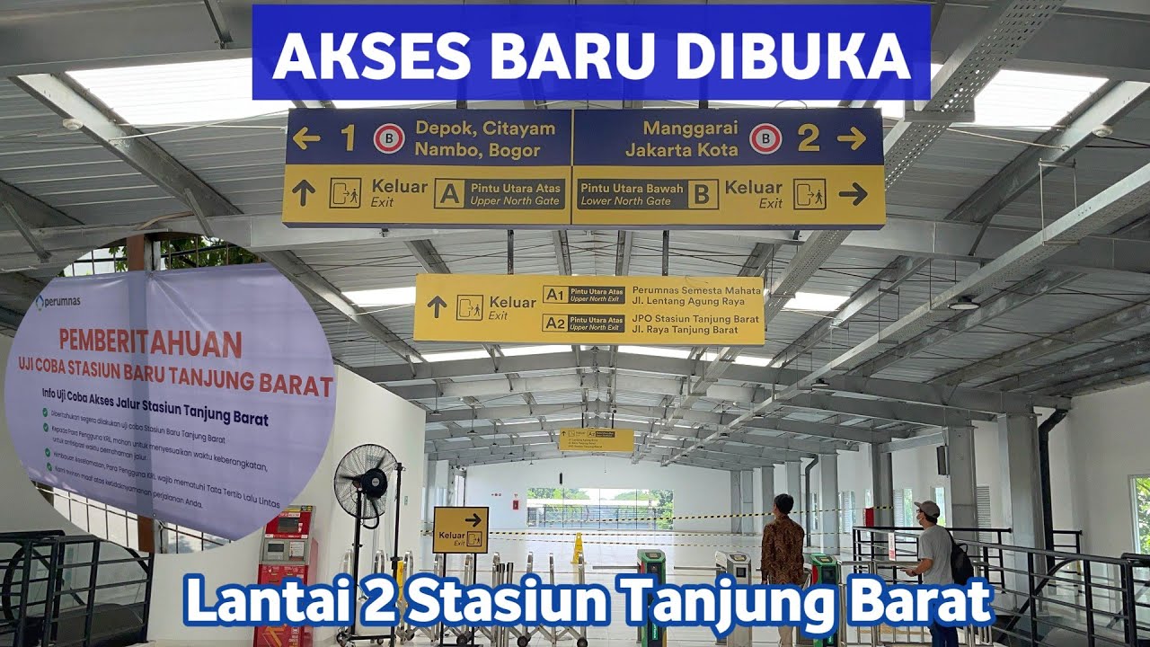 Update Ujicoba Pembukaan Akses Baru Stasiun Tanjung Barat (10 Mei 2025)