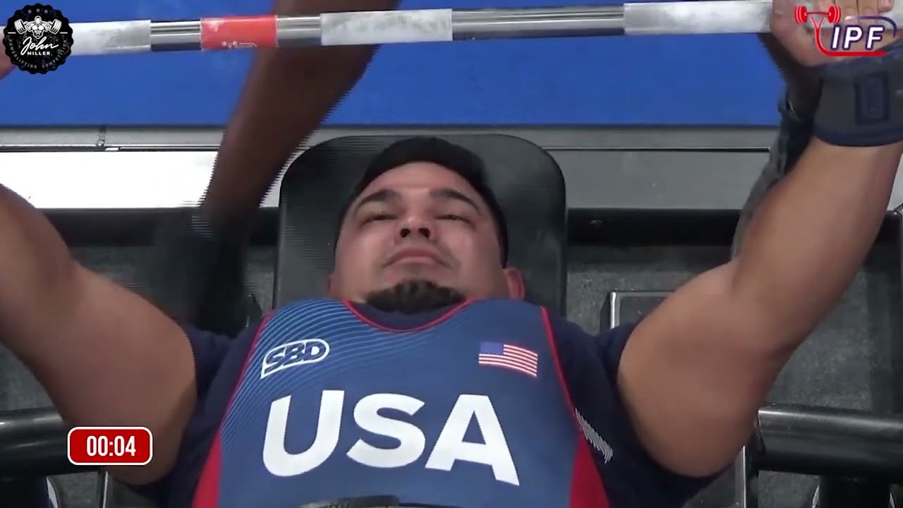Enrique Lugo - 2nd Place 910kg Total - 120kg Class 2022 IPF World Classic Championship