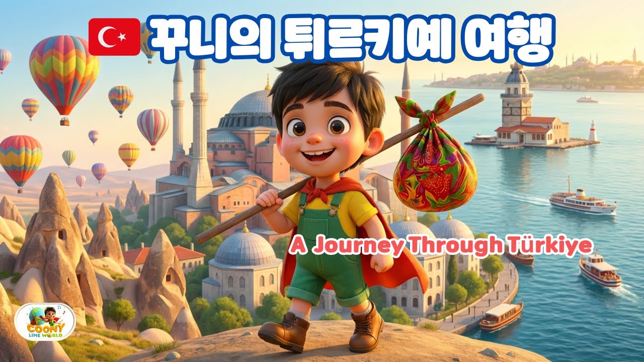 🇹🇷 꾸니의 튀르키예 여행 | A Journey Through Türkiye 🌍✈️ #k동요 #coonylimeworld  #꾸니튀르키예여행편