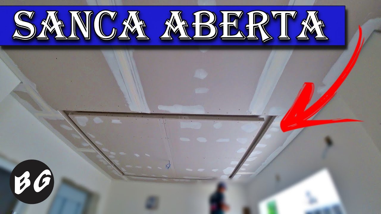 SANCA DE GESSO ACARTONADO DRYWALL EM TELHADO OU LAJE COMO FAZER