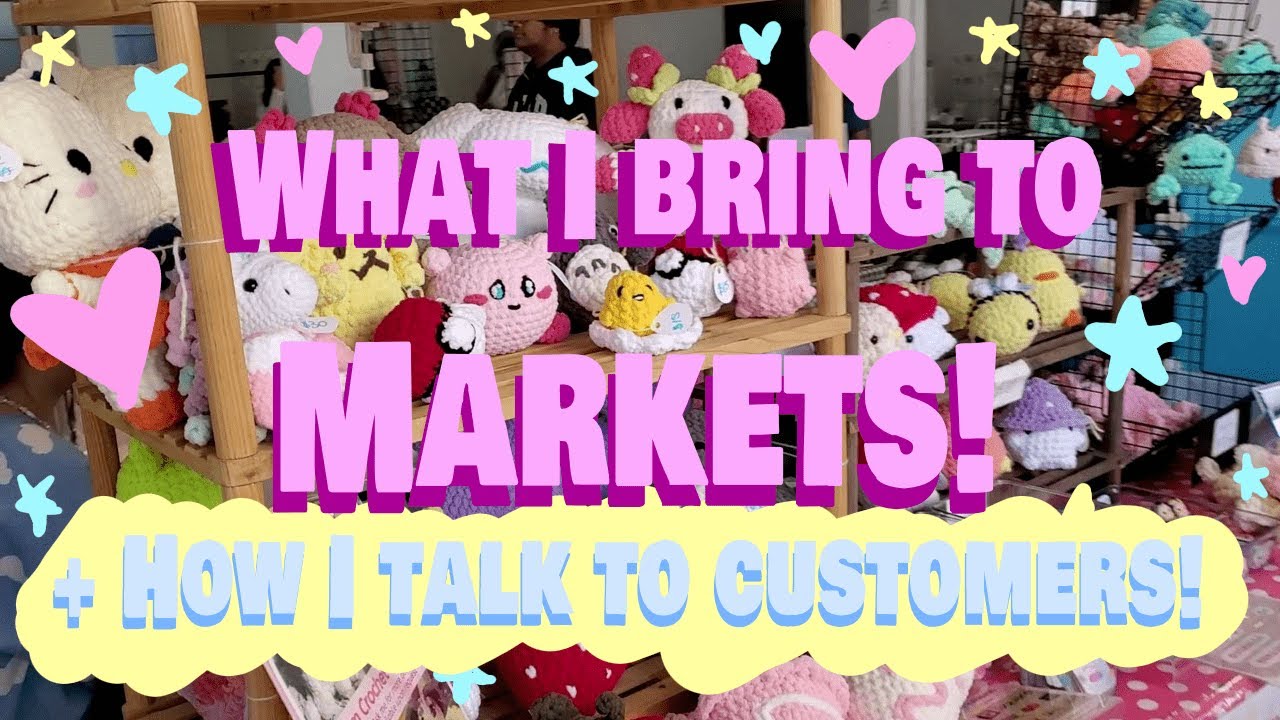 Crochet Market Prepping! 💞 Behind The Scenes 🛍 How I Talk To Customers 👥 What I Bring and More! 💸