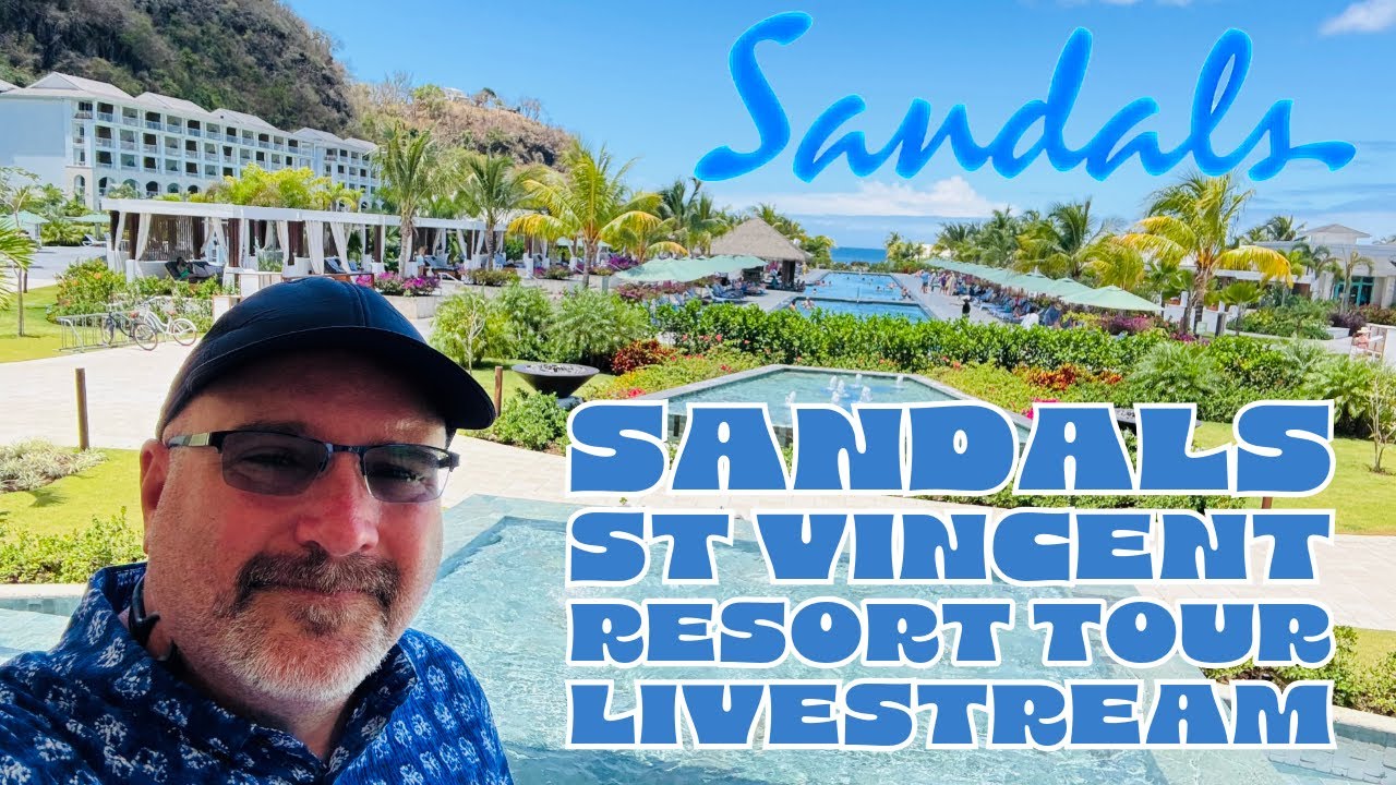 🔴 Sandals St. Vincent Resort Walking Tour Live Stream - 04.13.2025