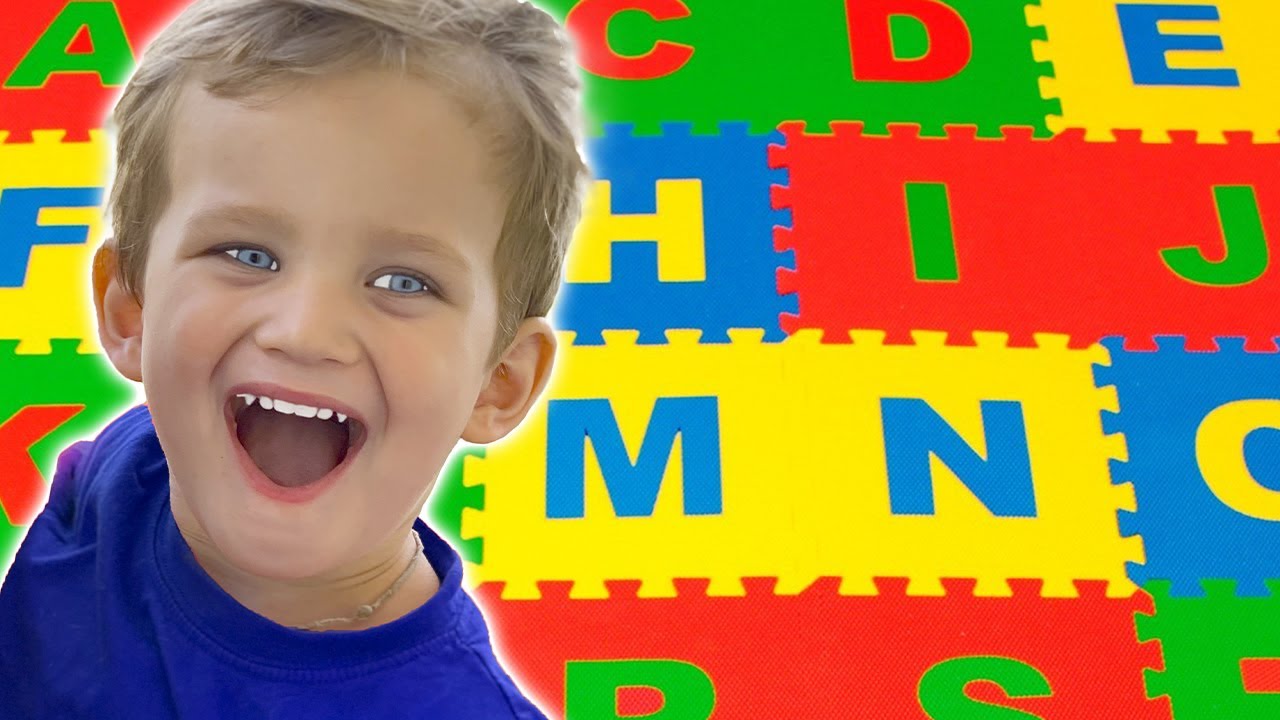 Learn ABC Alphabet Pretend Play with Mark his parents | Kids Learn English Alphabet & ABC Song