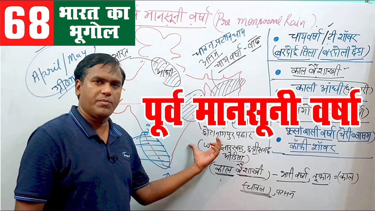 Pre monsoonal Rain, geography of india for upsc and state pcs