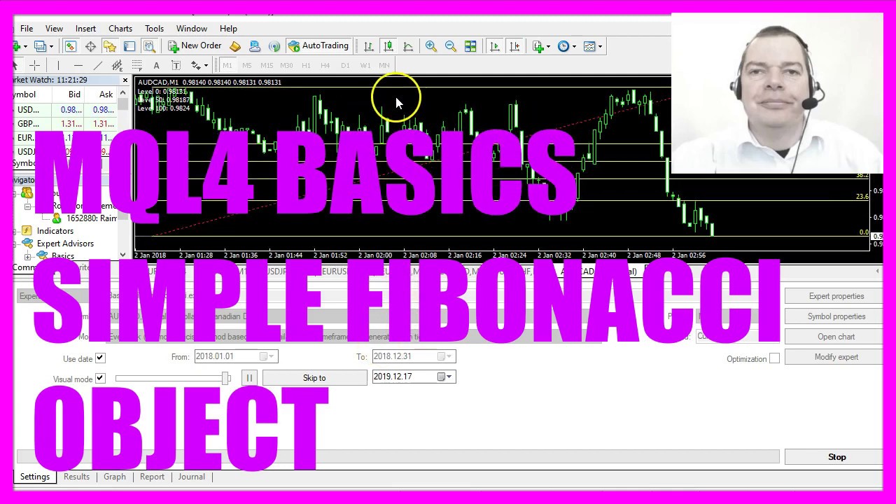 MQL4 TUTORIAL BASICS - 53 SIMPLE FIBONACCI OBJECT