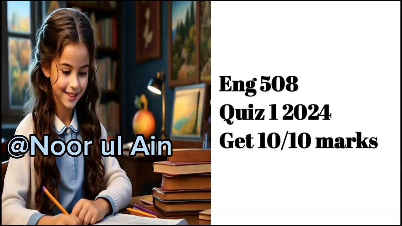 Eng 508 quiz 1 // correct solution 💯// Midterm preparation  #Eng508 #Eng508quiz1 #Eng508quiz12024