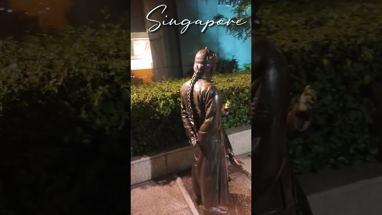 SINGAPORE STATUE ALEXANDER LAURIE AT RIVER WALK