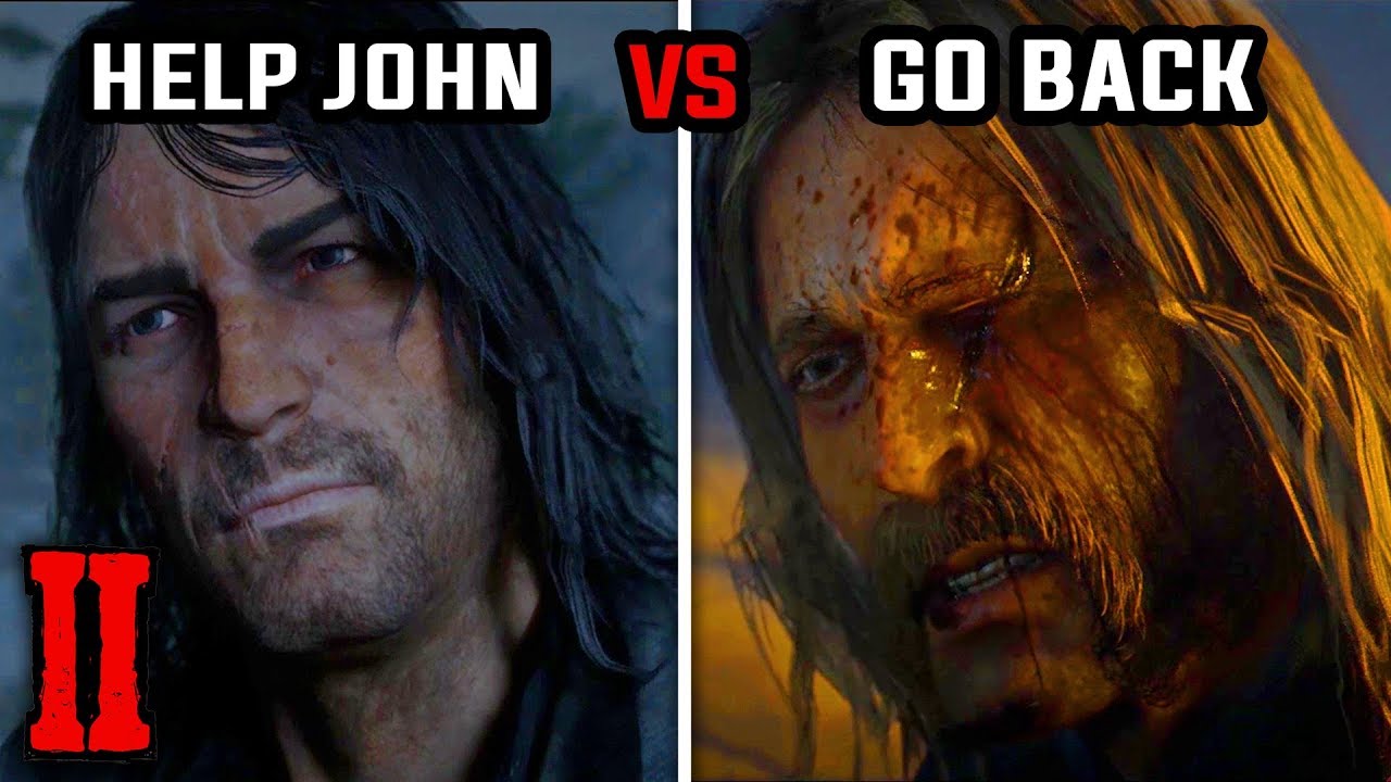 Help John Get to Safety vs Return for the Money (All Choices & Endings) - Red Dead Redemption 2