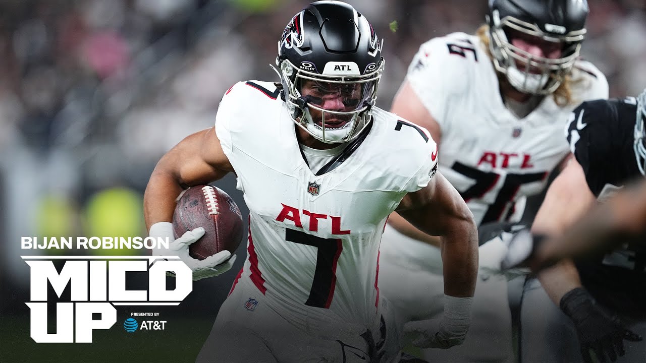 Bijan Robinson is Mic'd up in Monday Night Football win over the Raiders | NFL | Atlanta Falcons